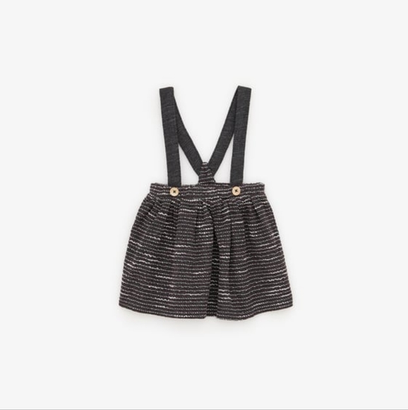Zara Other - Zara Baby | Textured Weave Skirt With Suspenders